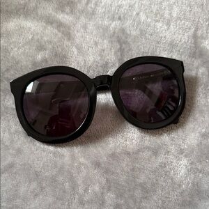 Karen Walker Super duper Black Round Sunglasses